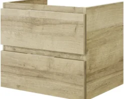 Badmöbelset 3-teilig Pelipal Serie 4035 BxHxT 60 x 200 x 45 cm Frontfarbe eiche riviera mit Waschtisch Keramik weiß und Keramik-Waschtisch Waschtischunterschrank Spiegelschrank mit LED-Beleuchtung 40350600121470