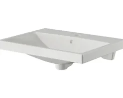 Badmöbelset 3-teilig Pelipal Serie 4035 BxHxT 60 x 200 x 45 cm Frontfarbe eiche riviera mit Waschtisch Keramik weiß und Keramik-Waschtisch Waschtischunterschrank Spiegelschrank mit LED-Beleuchtung Griff chrom glanz 40350600111470