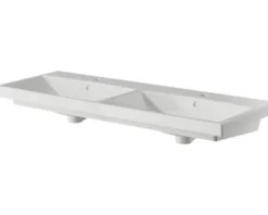 Badmöbelset 3-teilig Pelipal Serie 4035 BxHxT 120 x 200 x 45 cm Frontfarbe grau mit Waschtisch Keramik weiß und Keramik-Doppelwaschtisch Waschtischunterschrank Spiegelschrank mit LED-Beleuchtung 40351200121030
