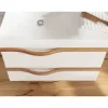 Badmobil Waschtischunterschrank Agitar BXHXT 69 x 50,5 x 39,5 cm weiß ohne Waschtisch