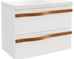 Badmobil Waschtischunterschrank Agitar BXHXT 69 x 50,5 x 39,5 cm weiß ohne Waschtisch