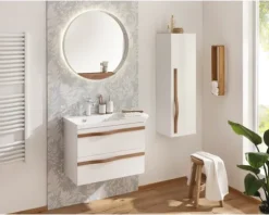 Badmobil Waschtischunterschrank Agitar BXHXT 69 x 50,5 x 39,5 cm weiß ohne Waschtisch