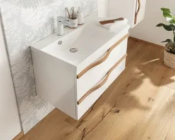Badmobil Waschtischunterschrank Agitar BXHXT 69 x 50,5 x 39,5 cm weiß ohne Waschtisch