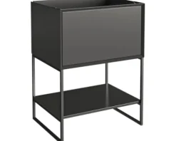 Badmobil Waschtischunterschrank Chicago BxHxT 59 x 80.5 x 44.5 cm anthrazit