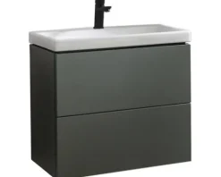 Badmobil Waschtischunterschrank Craft BxHxT 63 x 54 x 36 cm Frontfarbe grün matt