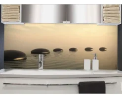 Badrückwand mySPOTTI aqua Aqua stone 90x45 cm