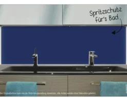 Badrückwand mySPOTTI aqua blau 90x45 cm
