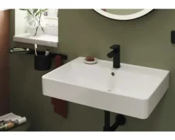 Badset Badezimmerset hansgrohe WallStoris schwarz matt 27968670