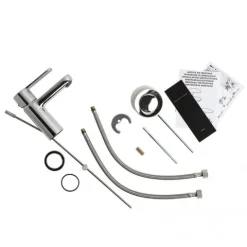 Badset bestehend aus 3 Armaturen, aus Messing verchromt | Nora
