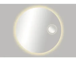 Badspiegel Spiegel Cordia ROUND LINE MIRROR WITH COSMETIC MIRROR Ø 80 cm IP 44