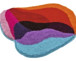 Badteppich Grund Karim Rashid 60 x 60 cm blau rot