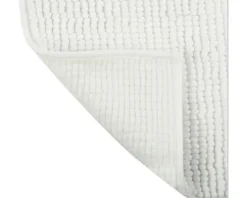 Badteppich MSV CHENILLE 80 x 50 cm weiß