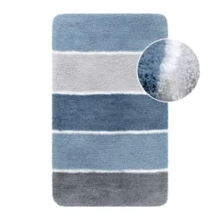 Badteppich Rio Marina Rauch blau-grau OEKO-TEX 70x120 cm