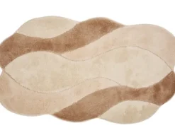 Badteppich Grund Carmen 70 x 120 cm beige braun