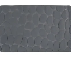 Badteppich MSV PEBBLE 80 x 50 cm dunkelgrau