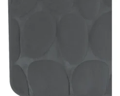 Badteppich MSV PEBBLE 80 x 50 cm dunkelgrau