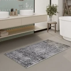 Badteppich Ralph Grau OEKO-TEX 70x120 cm