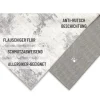 Badteppich Samu Greige-platin grau OEKO-TEX 80x150 cm