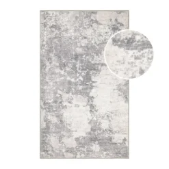 Badteppich Samu Greige-platin grau OEKO-TEX 80x150 cm