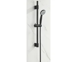 basano Handbrause Ø 8 cm 3 fach verstellbar schwarz matt