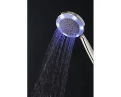basano Handbrause Marsala Ø 13 cm mit LED Beleuchtung 3 fach verstellbar chrom