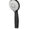 basano Handbrause Ø 8 cm 3 fach verstellbar matt schwarz