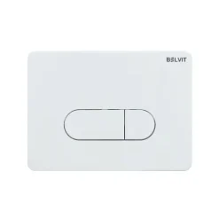 Belvit Spülrandloses Hänge Dusch-WC Komplettset mit Taharet Kalt/-Warmwasserarmatur inkl. Vorwandelement, Softclose WC-Sitz und Drückerplatte weiß