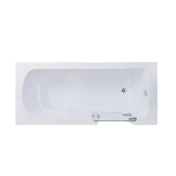 BELVIT Seniorenbadewanne 170 cm Rechteck Badewanne mit Einstieg rechts, barrierefreie Dusch-Badewanne für Senioren und Erwachsene, Weiß