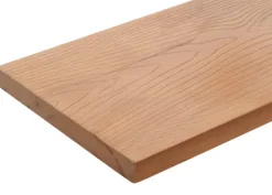 BERLINLODGE 2er-Set Wandregal HxBxT 29x45x25cm Hängeregal Regal Bücherregal 3D-Struktur Industrial Stahl Massiv-Holz Natur