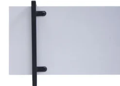 BERLINLODGE Wandregal HxBxT 60x60x18cm 3 Regalböden Massiv-Holz Industrial Weiß Hängeregal Schweberegal
