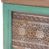 BERLINLODGE Wandregal HxBxT 65x16x13cm| Tanne Holz massiv Vintage Patchwork Hängeregal Regal