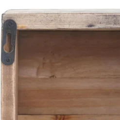 BERLINLODGE Wandregal HxBxT 65x16x13cm| Tanne Holz massiv Vintage Patchwork Hängeregal Regal