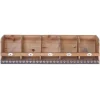 BERLINLODGE Wandregal HxBxT 71x18x16cm| Tanne Holz massiv Vintage Shabby-Look Hängeregal Regal