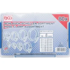 BGS Schlauch-Schellen Sortiment 80tlg. - 9547