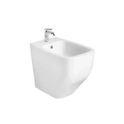 Bidet, bodenstehend, glänzend weiße Sanitärkeramik | Mozart