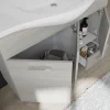 Bodenstehends Badmöbelset mit Beleuchtung und Hängeschrank, 106 cm | Rimini