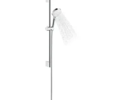 Brausegarnitur hansgrohe Crometta Vario EcoSmart weiß/chrom 26534400 Brausestangenlänge 65 cm