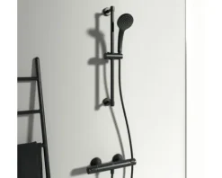 Brausegarnitur Ideal Standard Idealrain schwarz matt Brausestangenlänge 600 mm BD142XG