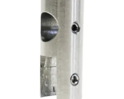 Burschberg Glaskantenhalter parallel edelstahl gebürstet