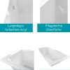 Calmwaters® Rechteck-Badewanne 190x90 cm, Acrylwanne Modern Square 2, Duo-Badewanne für zwei Personen, ergonomische Körperformbadewanne, Maße 190 x 90 cm, Rechteckbadewanne Weiß, 02SL3322