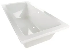 Calmwaters® Rechteck-Badewanne 190x90 cm, Acrylwanne Modern Square 2, Duo-Badewanne für zwei Personen, ergonomische Körperformbadewanne, Maße 190 x 90 cm, Rechteckbadewanne Weiß, 02SL3322