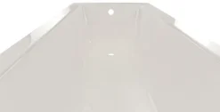 Calmwaters® Rechteck-Badewanne 170x75 cm, Acrylwanne Modern Square, ergonomische Körperformbadewanne, Maße 170 x 75 cm, Rechteckbadewanne Weiß, 02SL3311