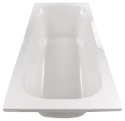 Calmwaters® Rechteck-Badewanne 180x80 cm, Acrylwanne Original, ergonomische Körperformbadewanne, Maße 180 x 80 cm, Rechteckbadewanne Weiß, 01SL3353