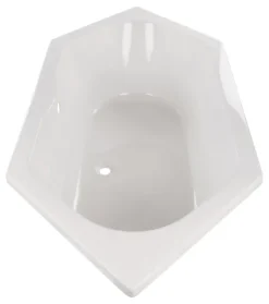 Calmwaters® Sechseck Badewanne 190x90 cm, Acrylwanne Exclusive, Duo-Badewanne für zwei Personen, Maße 190 x 90 cm, Badewanne Sechseck, Duobadewanne als Sechseckwanne, Duowanne in Weiß, 02SL3338