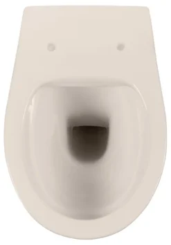 Calmwaters® Spülrandloses Hänge WC als Tiefspül WC im Komplett-Set mit Toilettendeckel mit Absenkautomatik in Pergamon Take-Off, 99000192