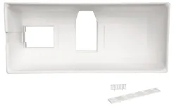 Calmwaters® Wannenträger 190 x 90 cm Modern Square 2, Passend für Rechteck-Badewanne 190x90 cm, Styroporträger, Schall- und wärmedämmend, Direkt verfliesbar, Badewannenträger in Weiß, 03AX3358