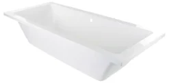 Calmwaters® Acryl Premium Badewanne Komplettset 200x90 cm - Made in EU - mit Wannenträger & Ablaufgarnitur - Duo-Badewanne 2 Personen