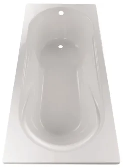 Calmwaters® Badewanne mit Dusche Komplettset 180x80 cm mit Wannenträger & Ablaufgarnitur, Acrylwanne Modern Small 2, Duschzone, Set Badewanne komplett 180 x 80, Duschbadewanne für 2 Weiß, 99000167