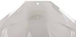Calmwaters® Badewanne mit Dusche Komplettset 180x80 cm mit Wannenträger & Ablaufgarnitur, Acrylwanne Modern Small 2, Duschzone, Set Badewanne komplett 180 x 80, Duschbadewanne für 2 Weiß, 99000167