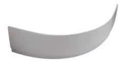 Calmwaters® Eckbadewanne Komplettset 150x150 cm Curved Wellness, Made in EU, 4in1 Acryl-Wanne mit Schürze, Wannenfüßen & Ablaufgarnitur, Duowanne mit integriertem Sitz, Eckwanne 150 x 150, Weiß